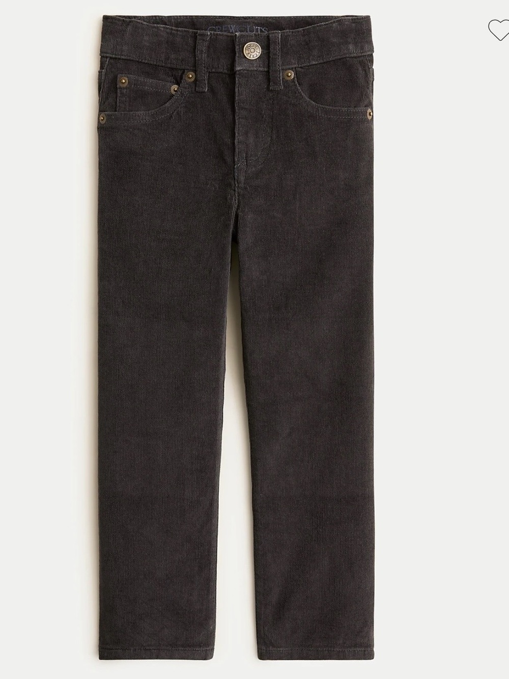 J Crew Crewcuts Boys Grey Corduroy Pants 10